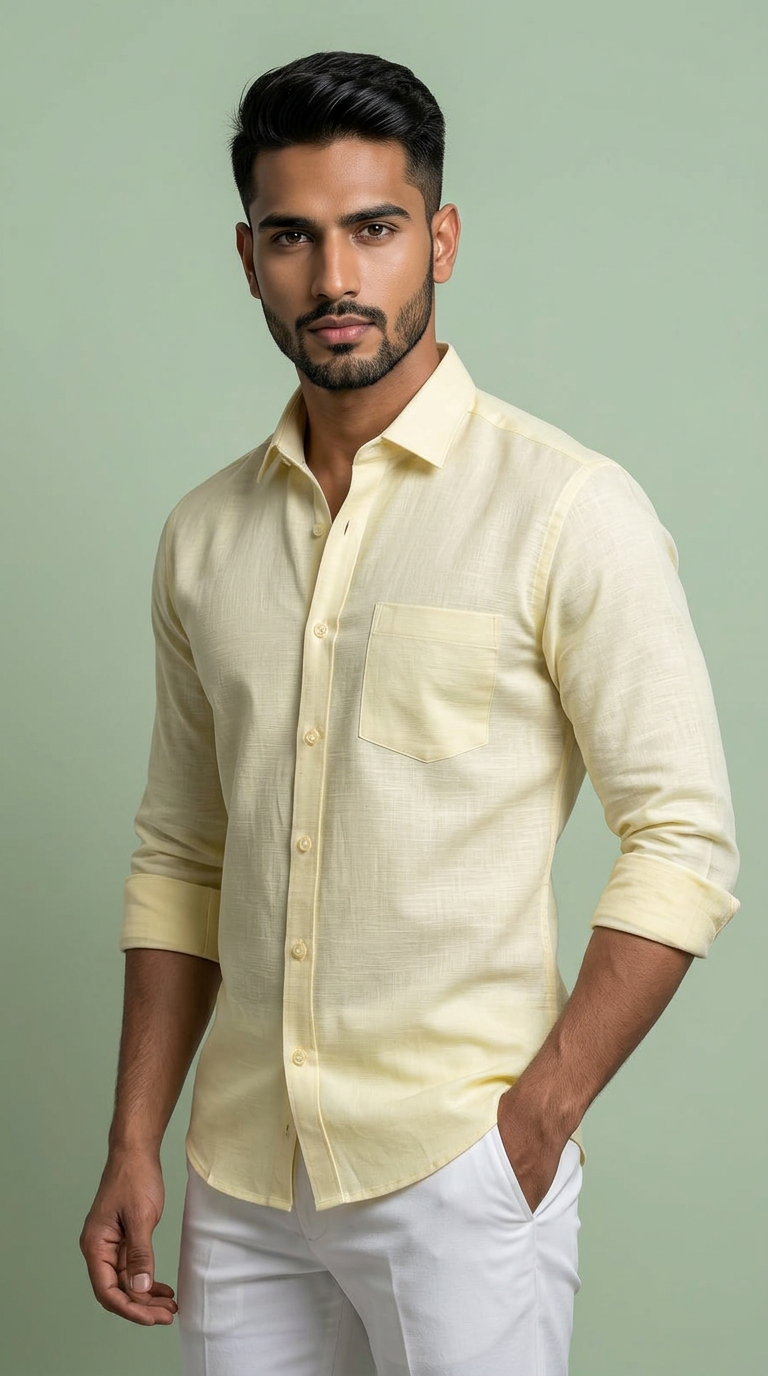 Martin Smith Cotton Linen Shirt