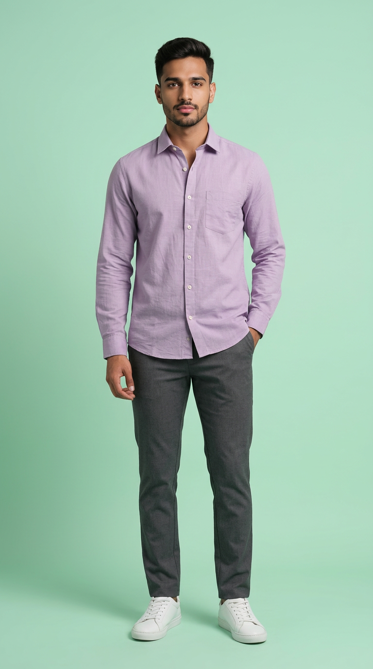 Mens Martin Smith Cotton Linen Shirt view 2