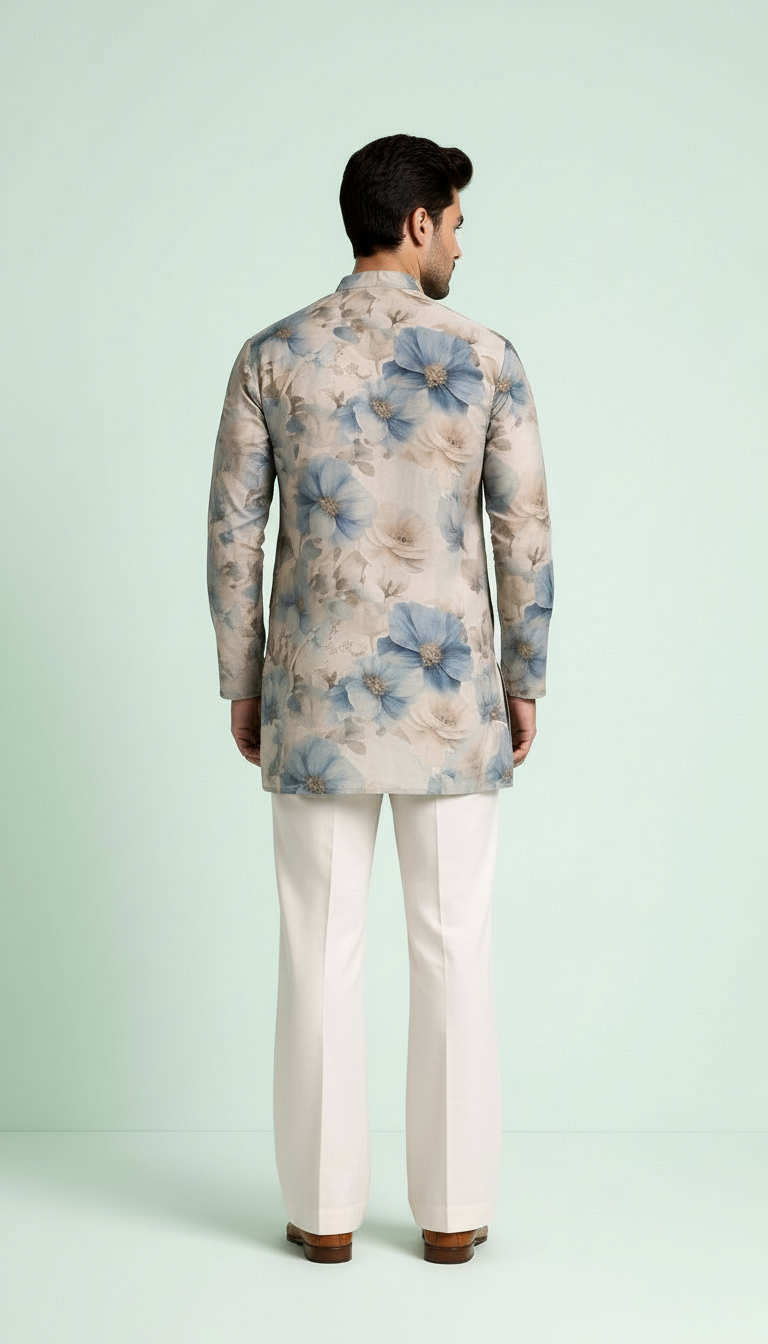 Floral Printed Kurta view 6
