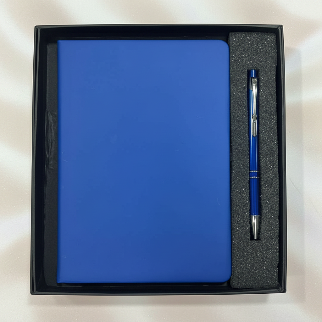 Blue Notebook and Pen Set view 2