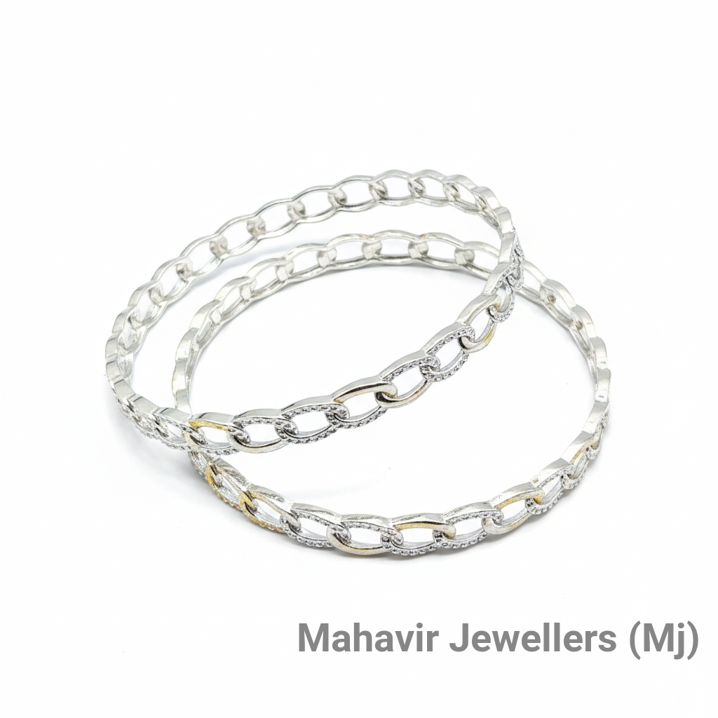 Premium 92.5 Ladies Silver Bangles view 2