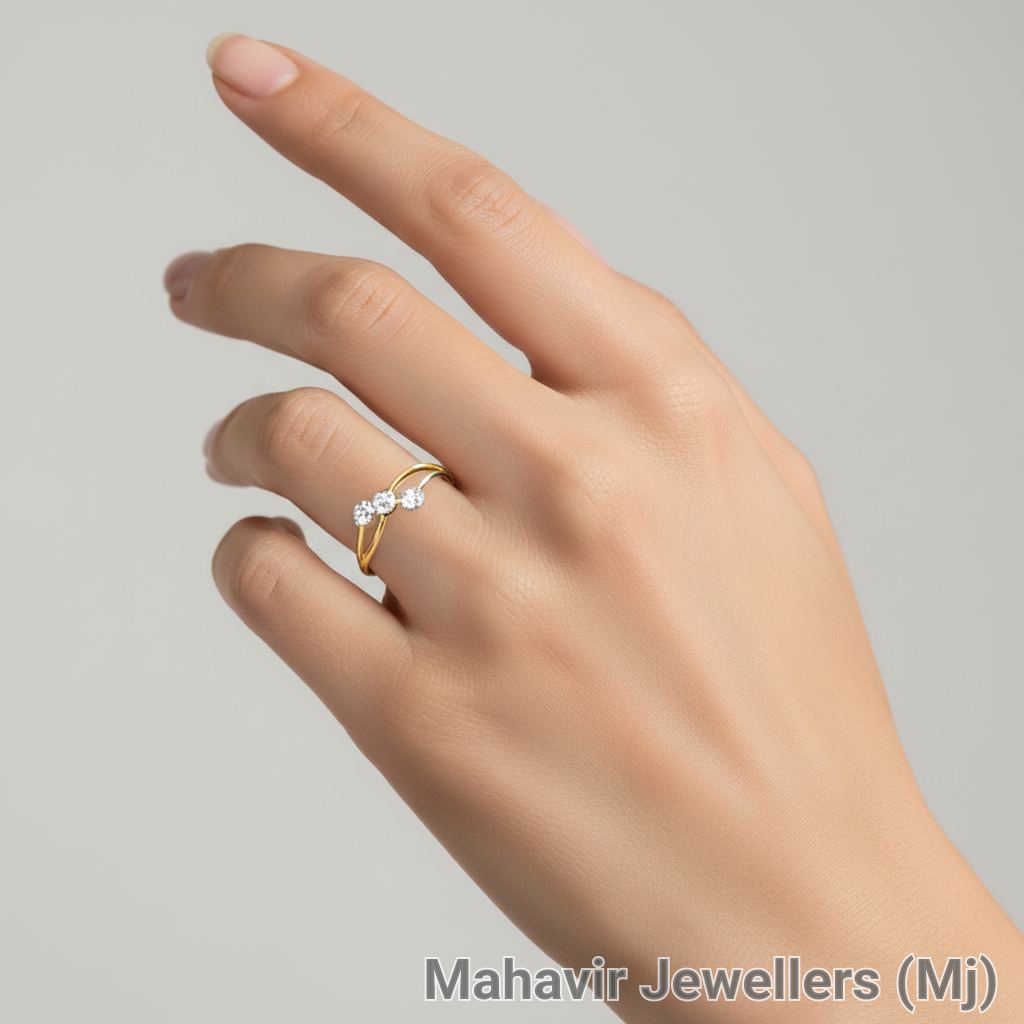 Ladies 14kt Natural Diamond Gold Ring