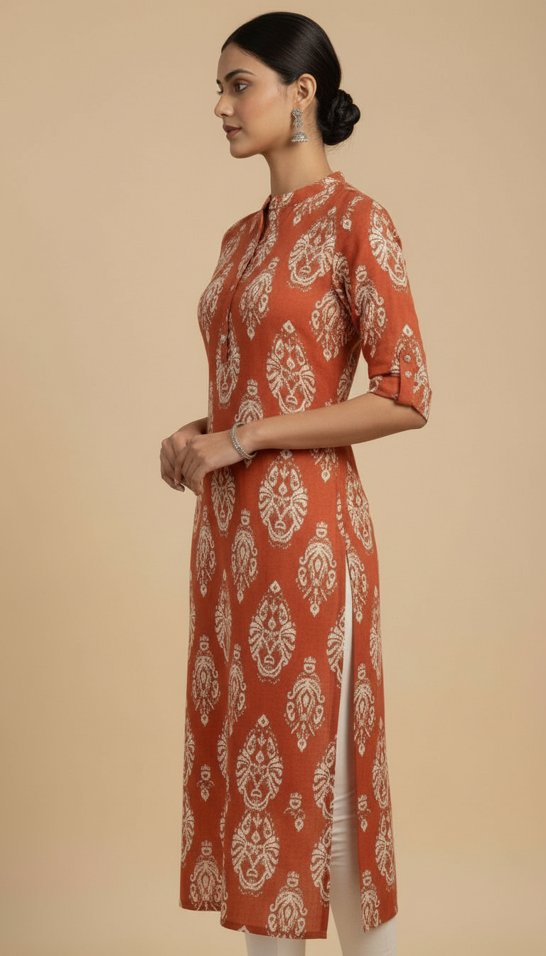 Printed Cotton Kurti view 4