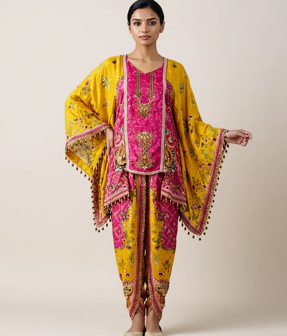Dhoti Kaftan Co-ord Set