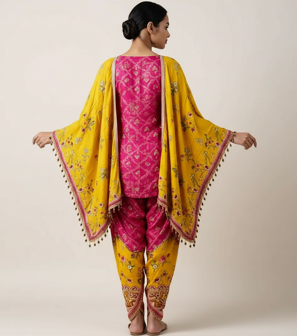 Dhoti Kaftan Co-ord Set view 2