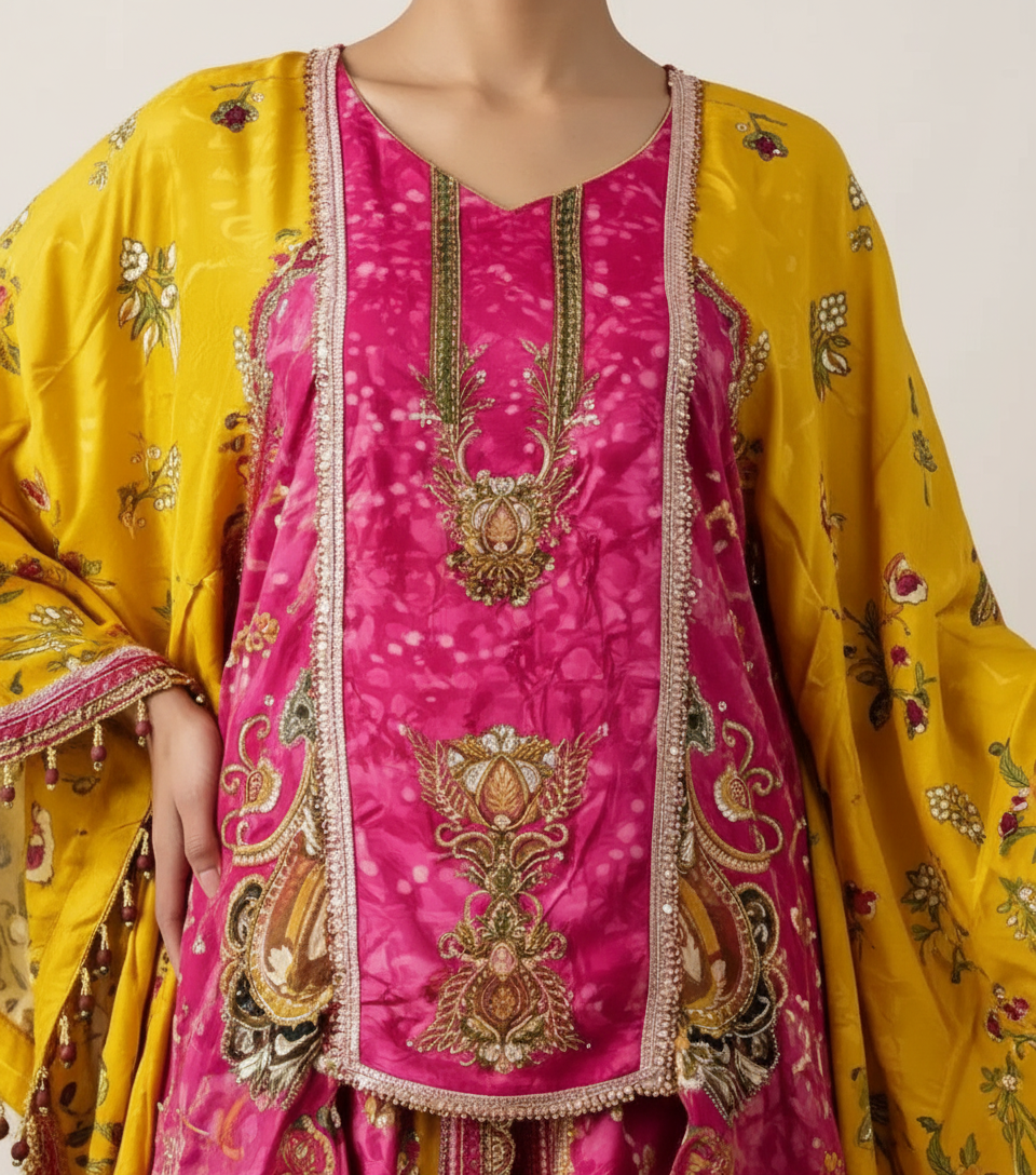 Dhoti Kaftan Co-ord Set view 3