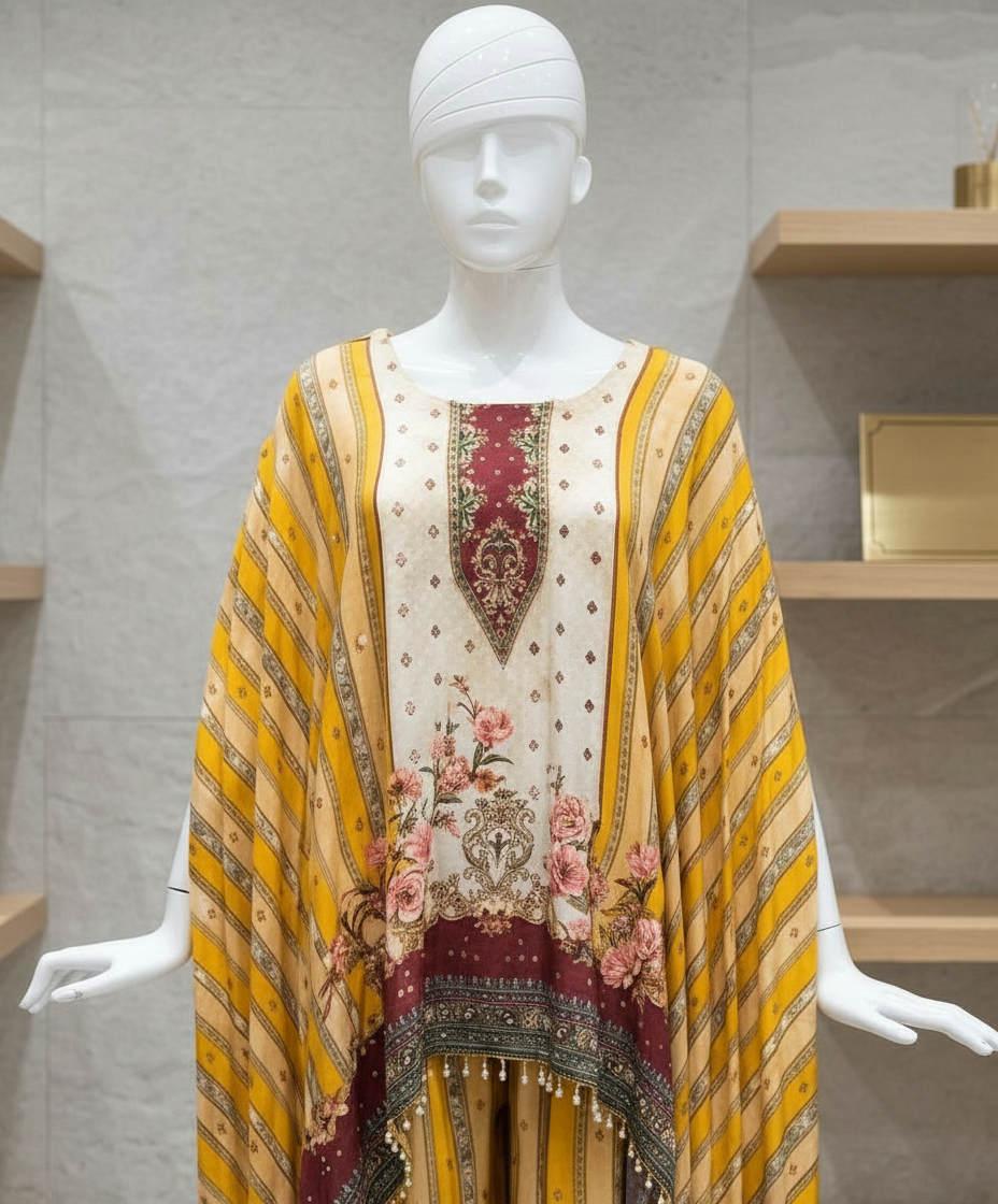Ethnic Printed Kaftan Set view 2