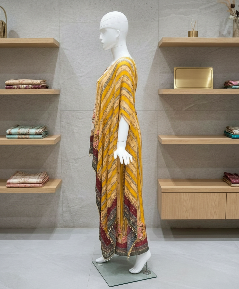 Ethnic Printed Kaftan Set view 3