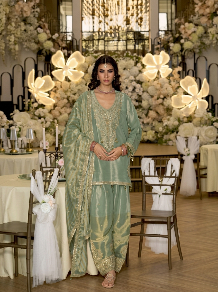 Pakistani Farsi Salwar Suit view 6