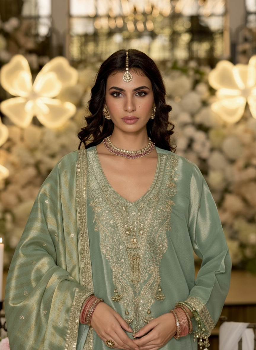 Pakistani Farsi Salwar Suit view 2