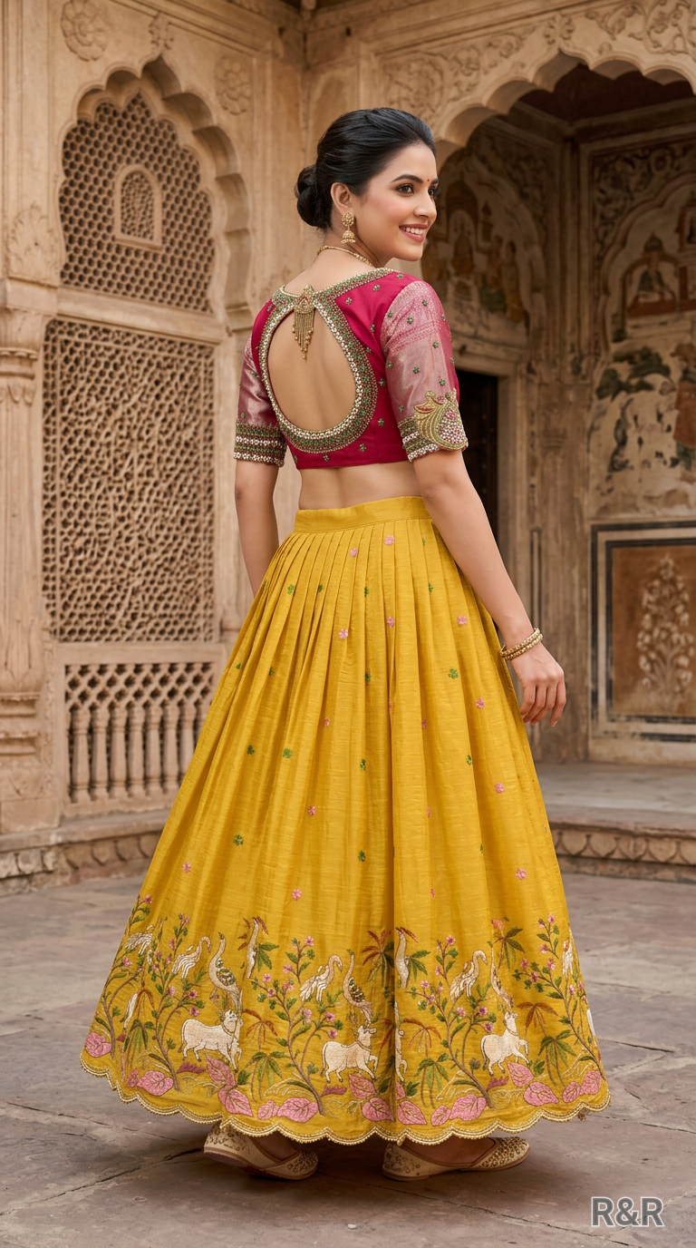 Embroidered Lehenga Choli Set