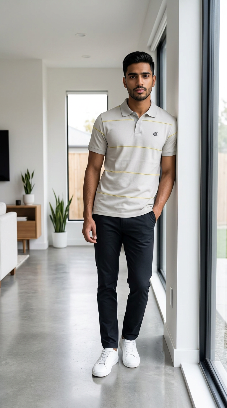 CK Classic Polo T-Shirt view 3