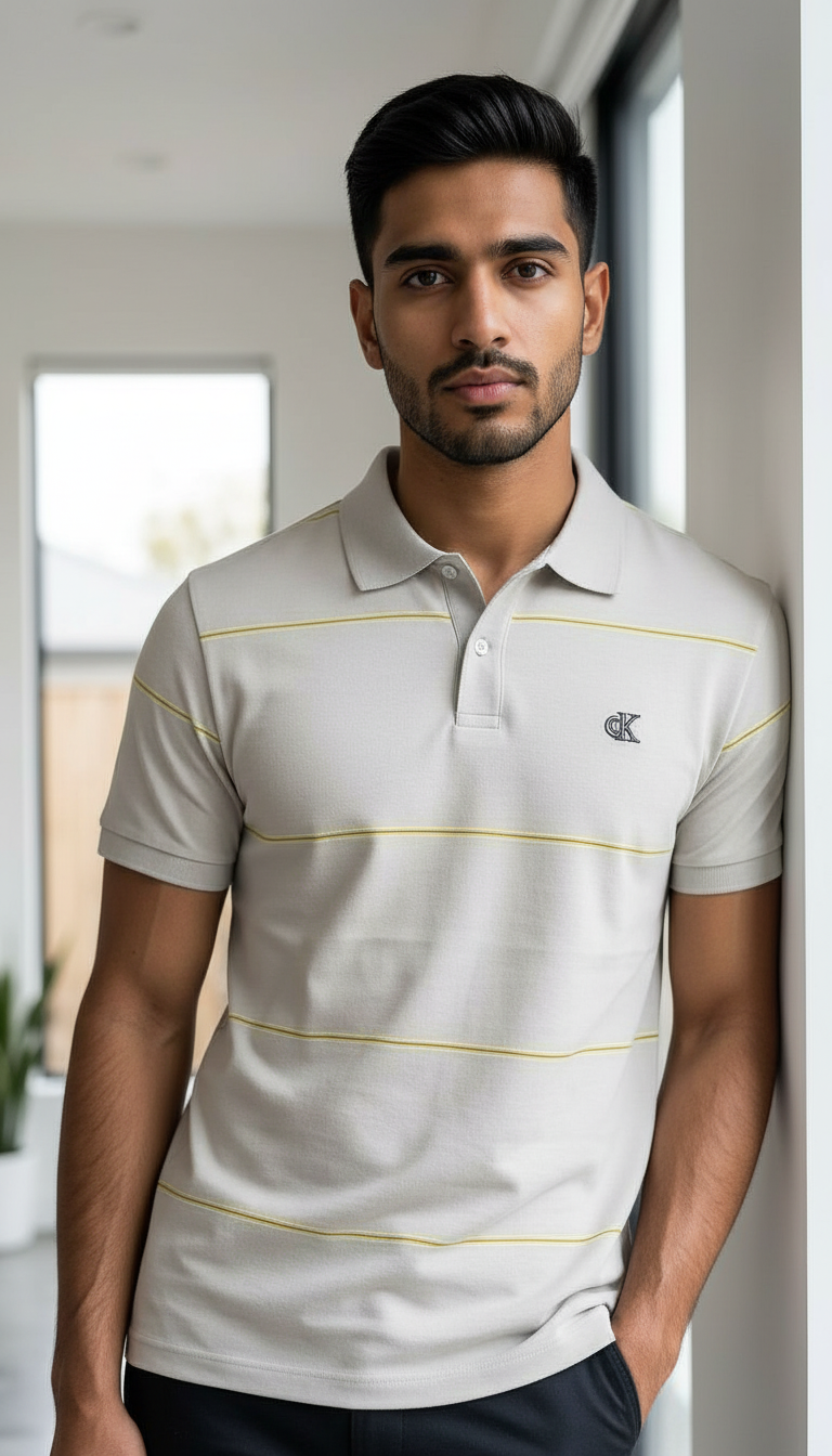 CK Classic Polo T-Shirt view 2