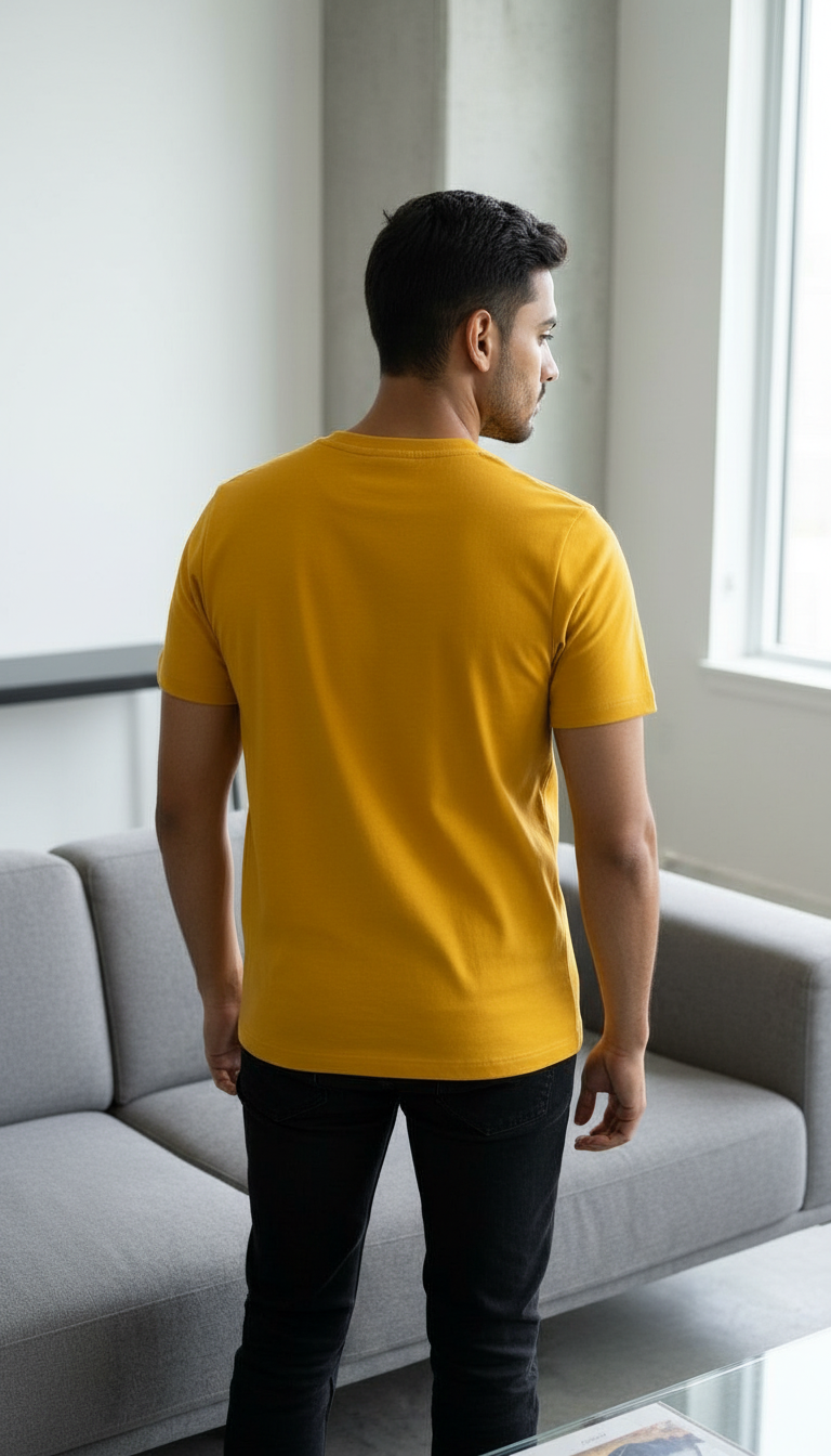 AX Yellow Graphic T-Shirt view 2