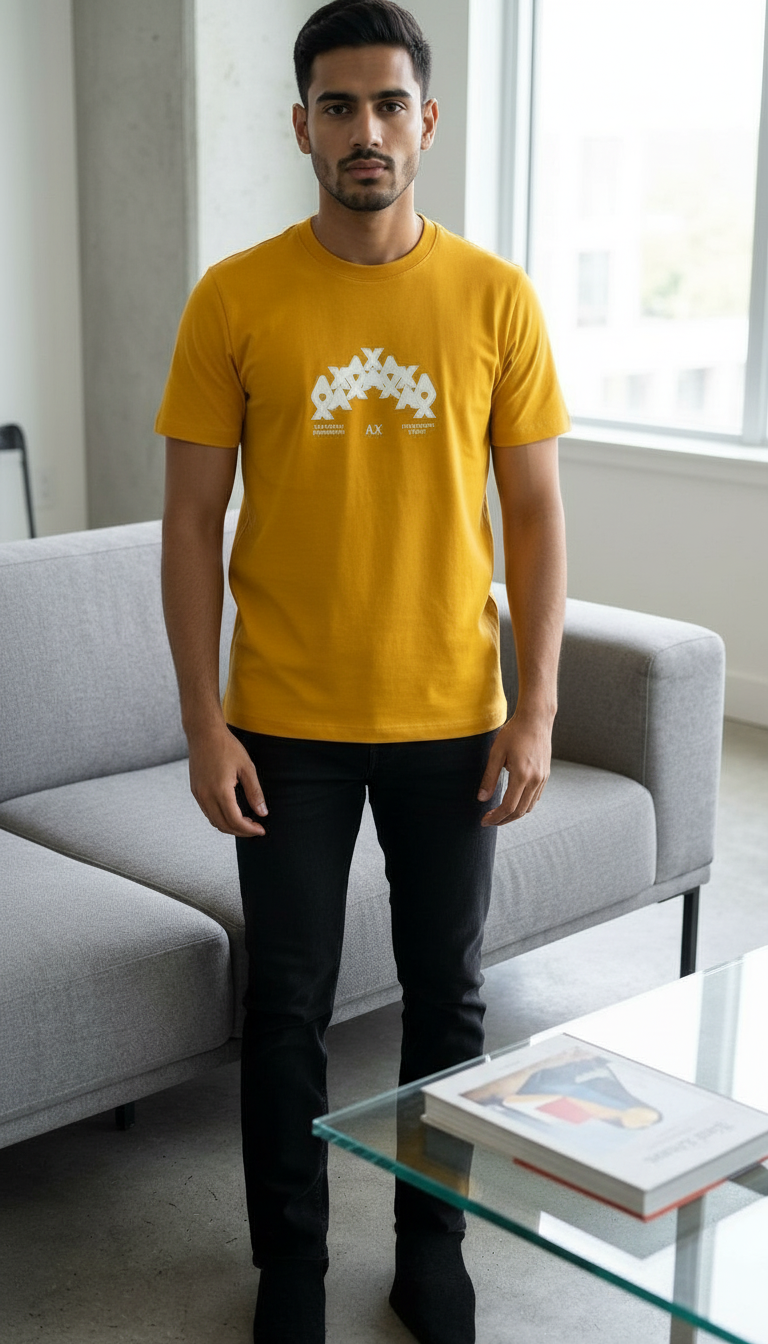 AX Yellow Graphic T-Shirt