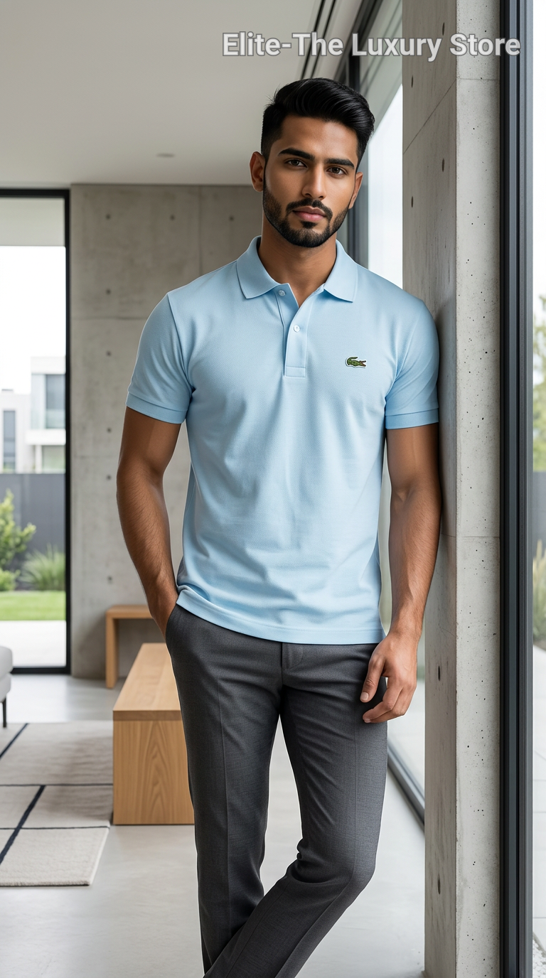 Crocodile Sky Blue Polo T-shirt
