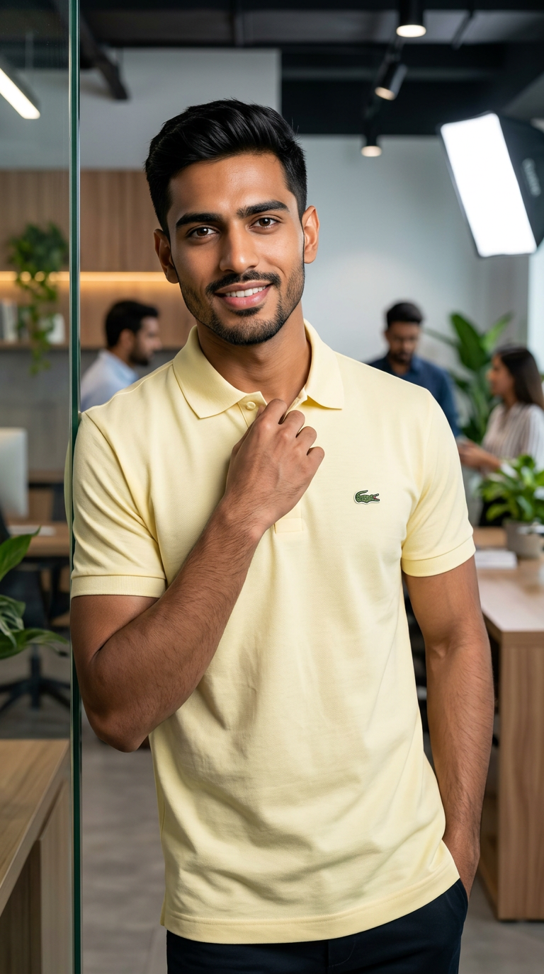 Lemon Colour Polo T-shirt