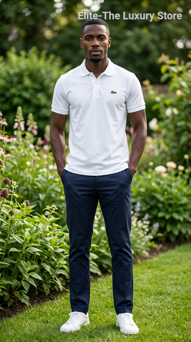White Polo T-shirt view 3