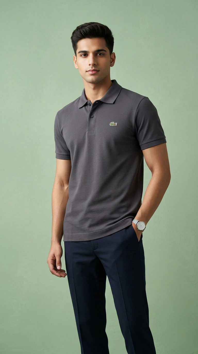 Dark Grey Polo T-shirt