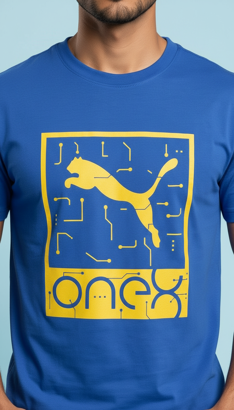 Blue Graphic T-shirt