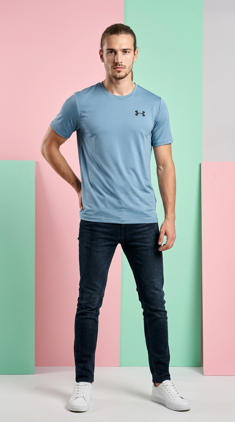 Casual Round Neck T-shirt view 2