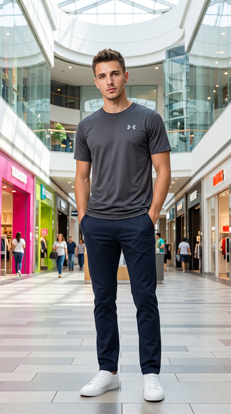 Black Mens T-shirt view 2