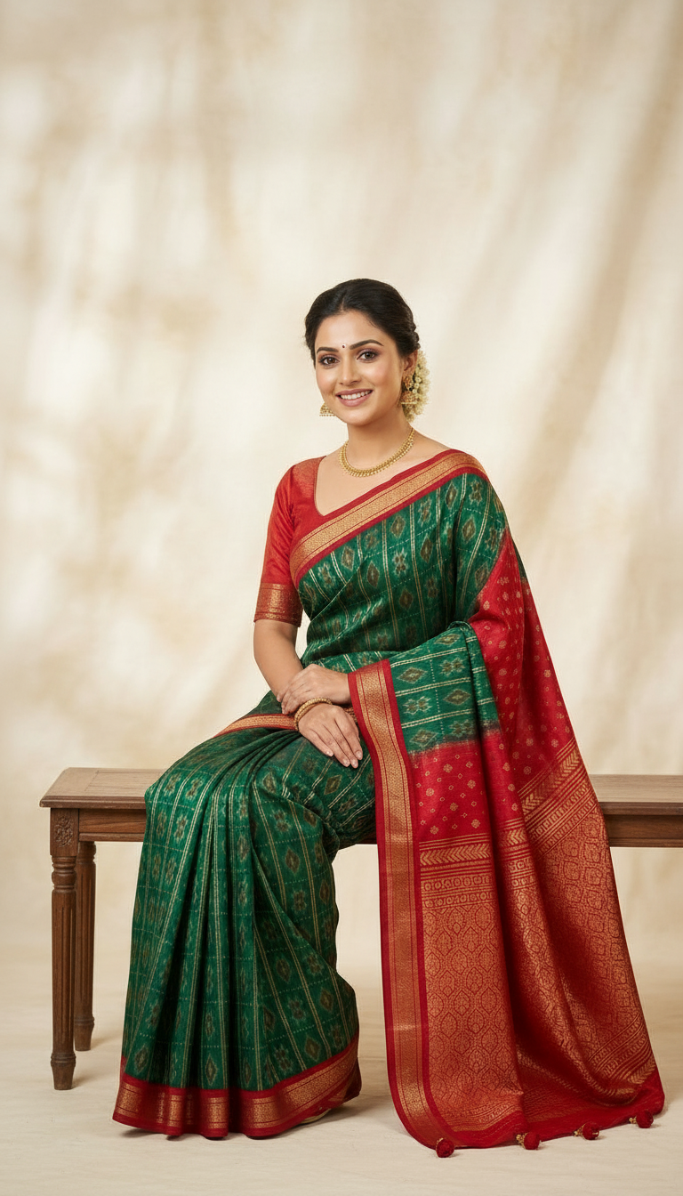 Traditional Silk Saree view 2