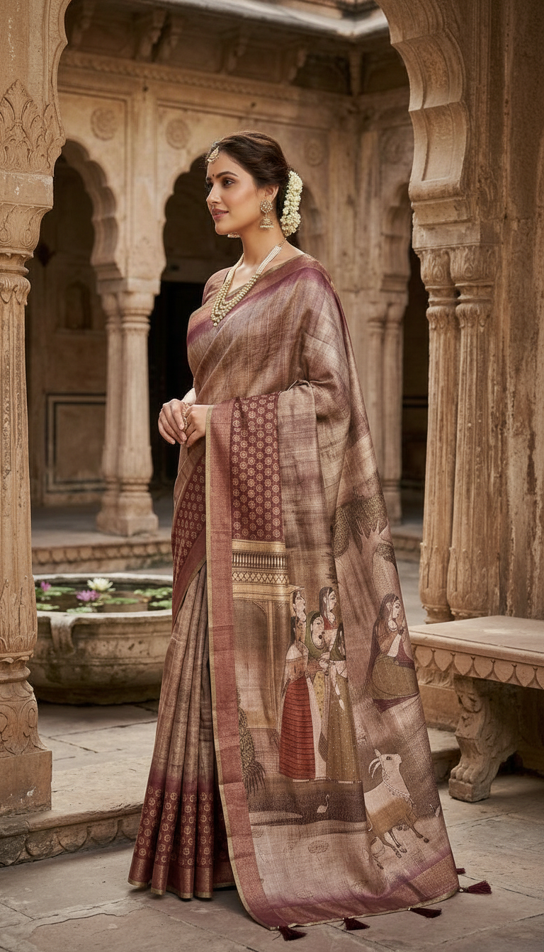 Artistic Silk Saree by Samhitha Silks view 3