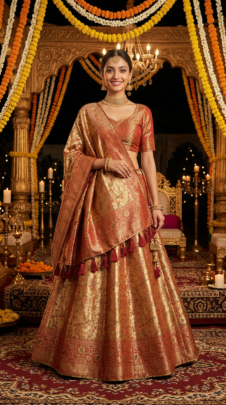 Traditional Wedding Lehenga view 5