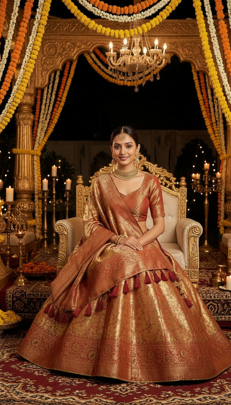 Traditional Wedding Lehenga view 4