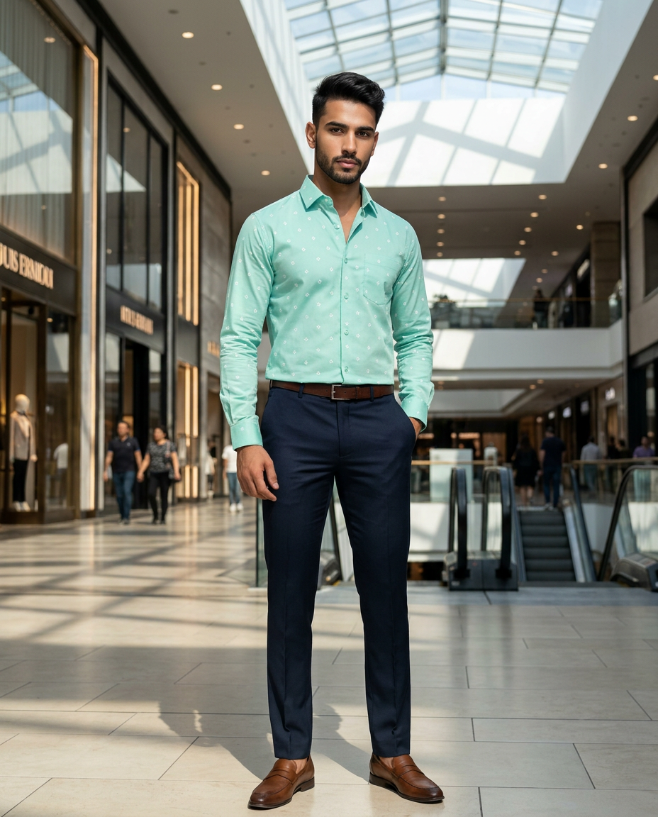Mensfield Printed Shirts. ART NO:7747 view 2