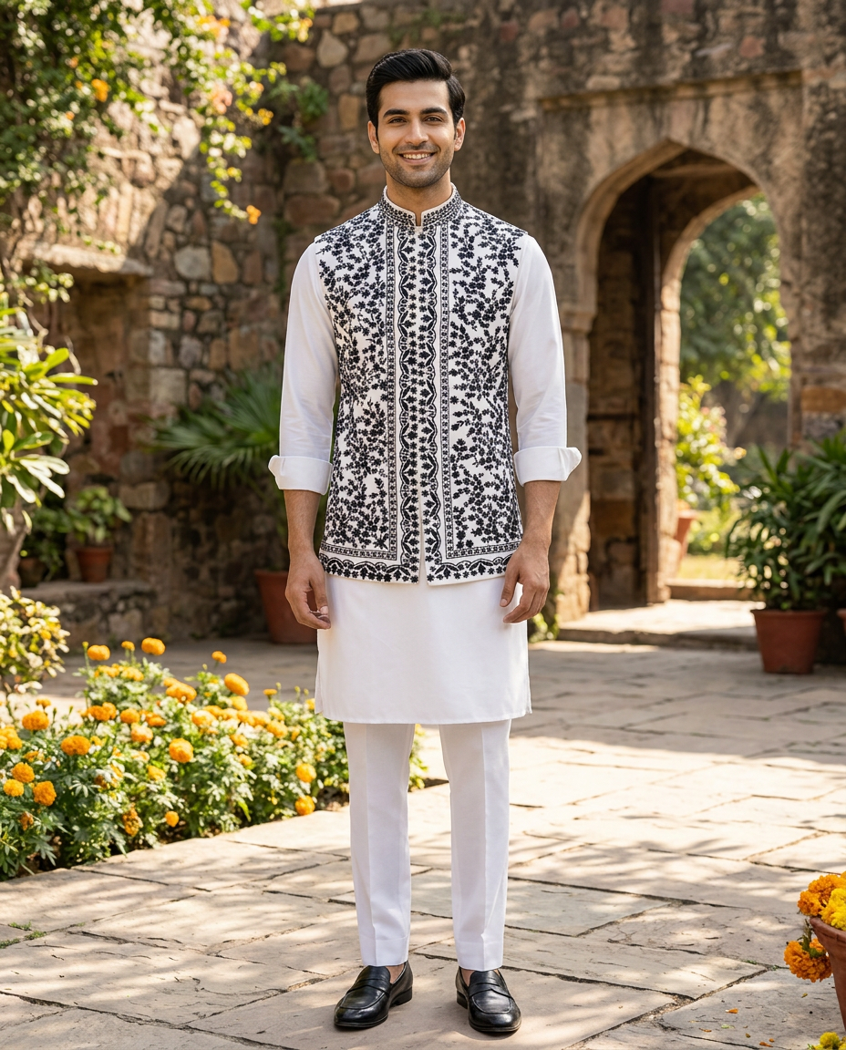 Ojasvi Men Nehru Jacket with Kurta