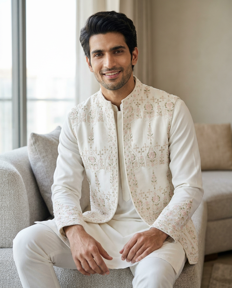 Ojasvi Men Nehru Jacket With Kurta Dc