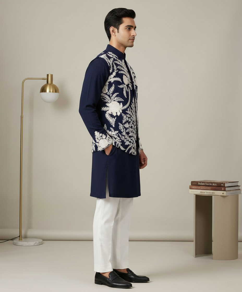 Ojasvi Men Nehru Jacket With Kurta Tc view 3