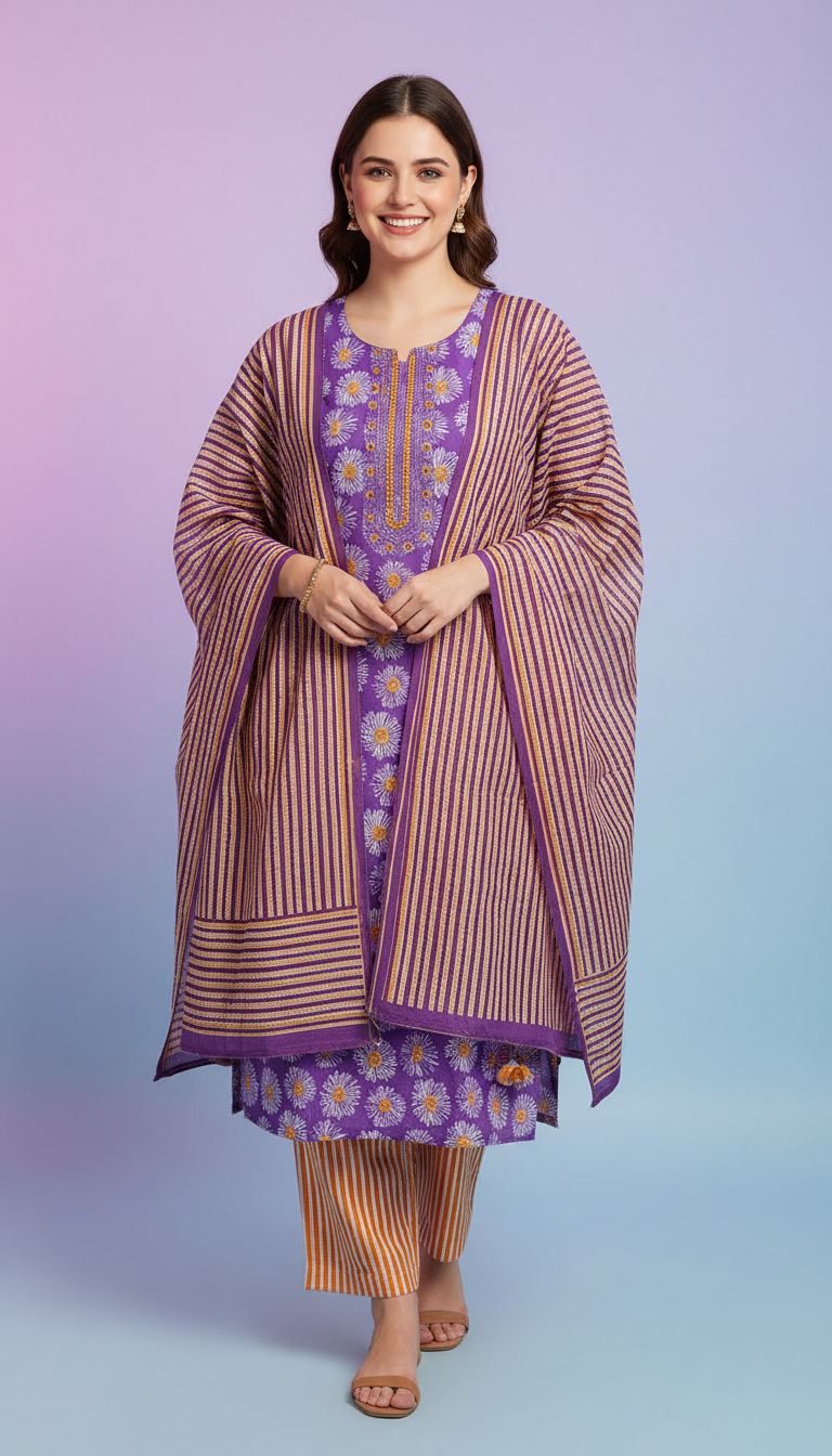 Reyon Kurti Set view 3