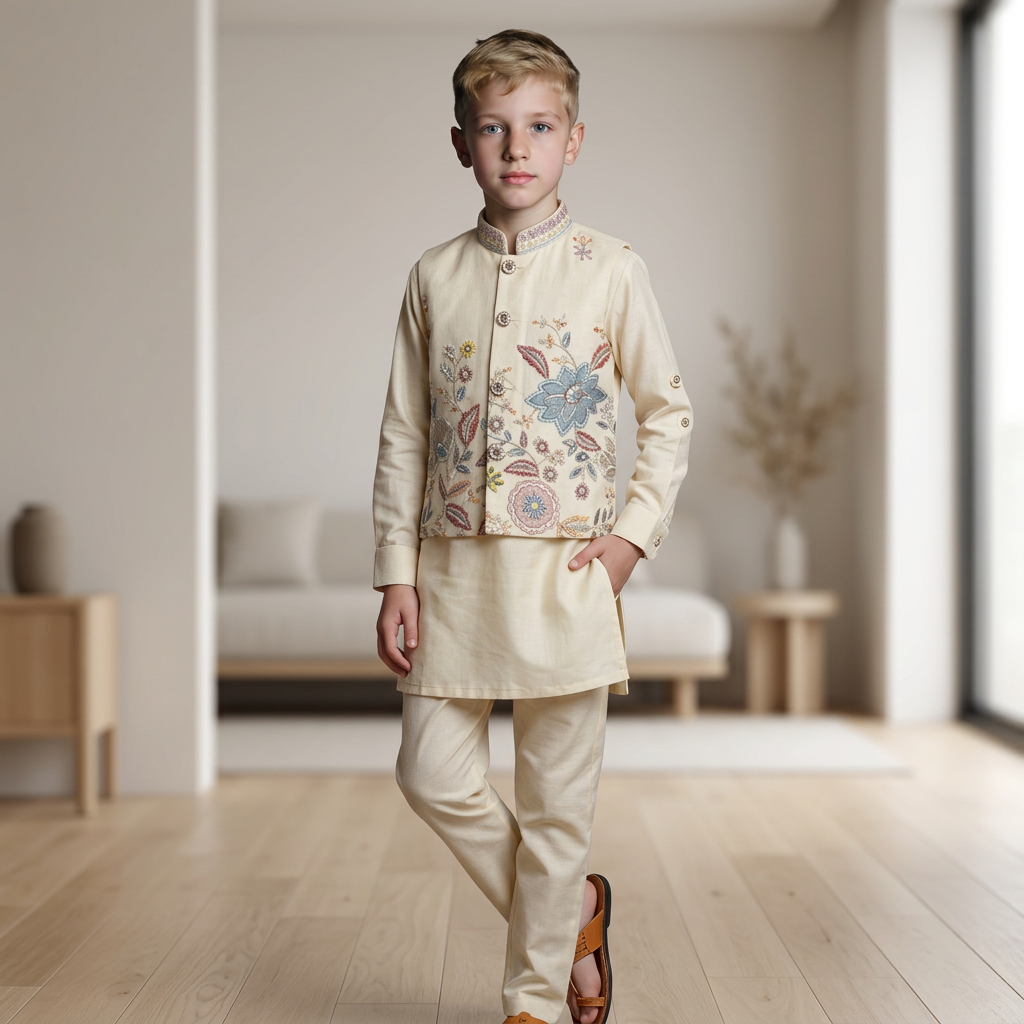 Anokhi Boys Embroidered Kurta Set