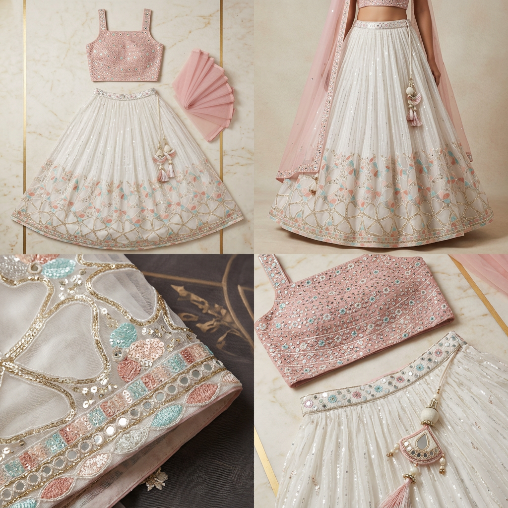 Girls Embroidered Lehenga Choli view 2