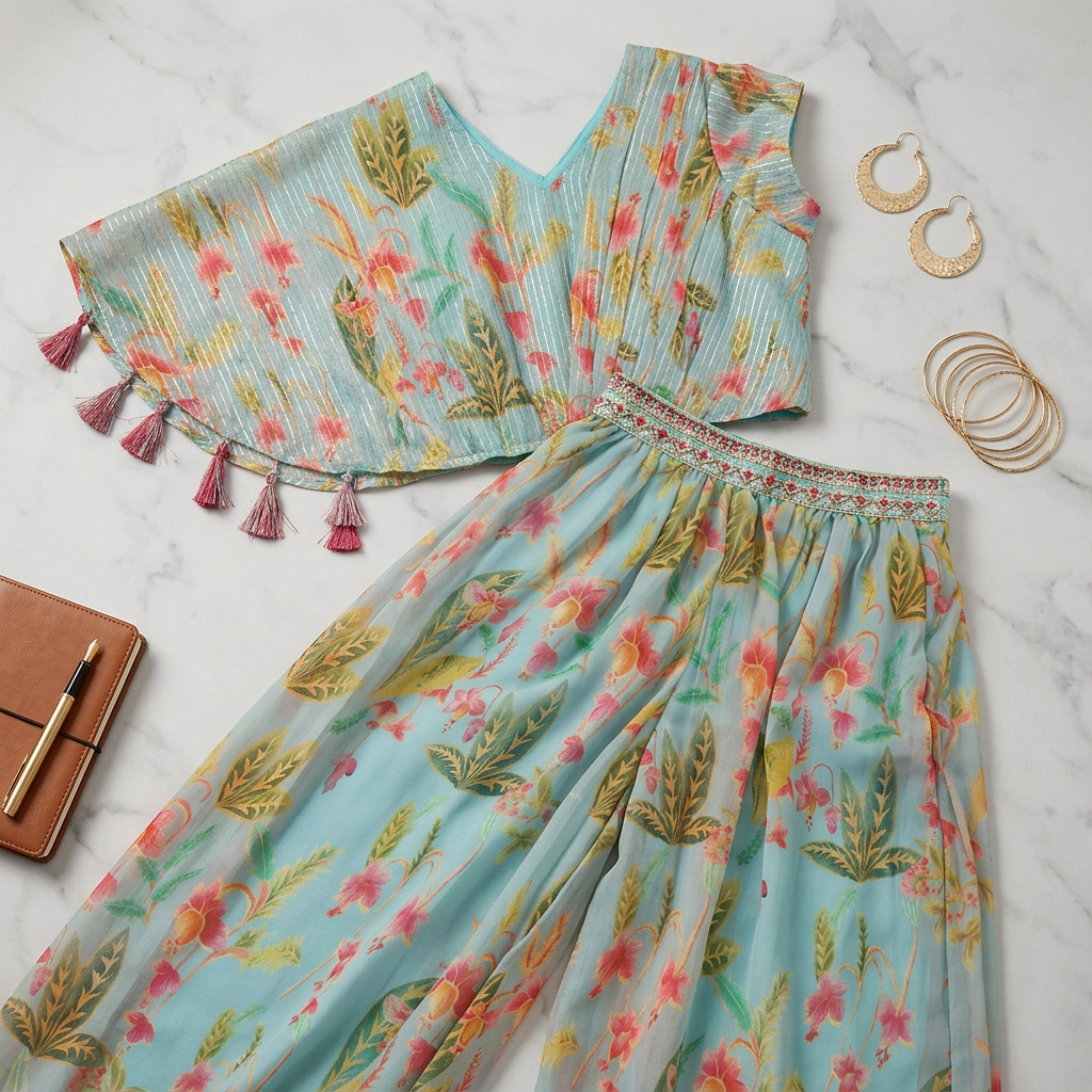 Floral Ethnic Wear Set view 2