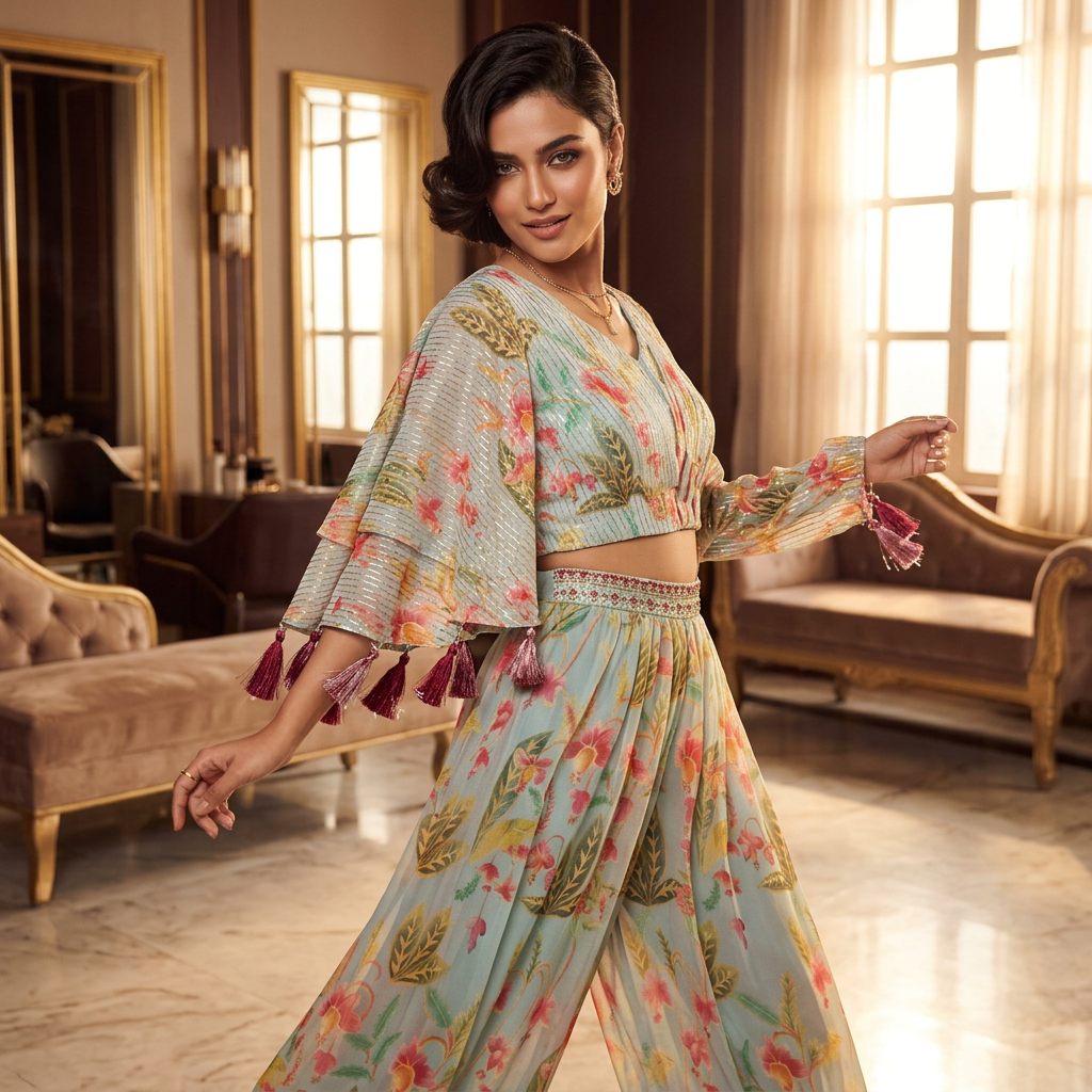 Floral Ethnic Wear Set view 3