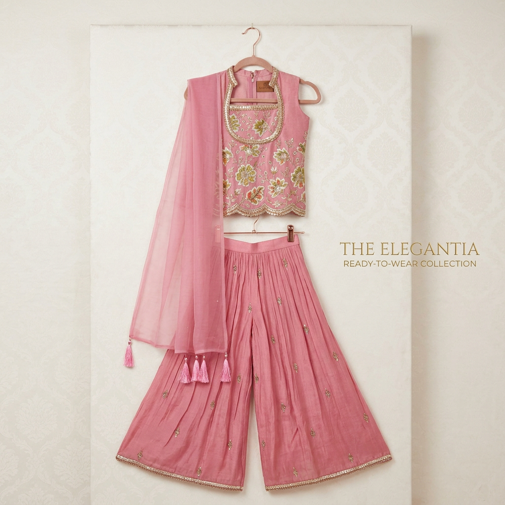 Girls Ethnic Lehenga view 2