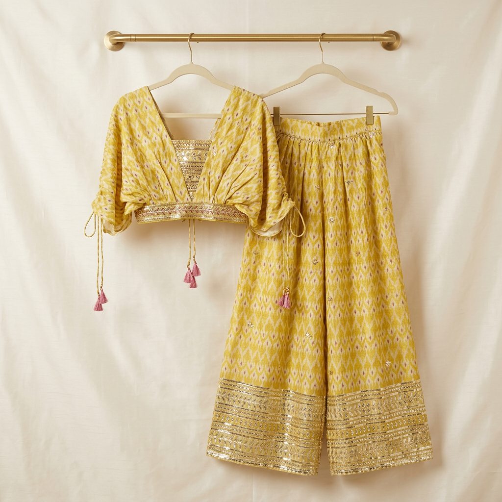 Embroidered Ethnic Co-ord Set view 2