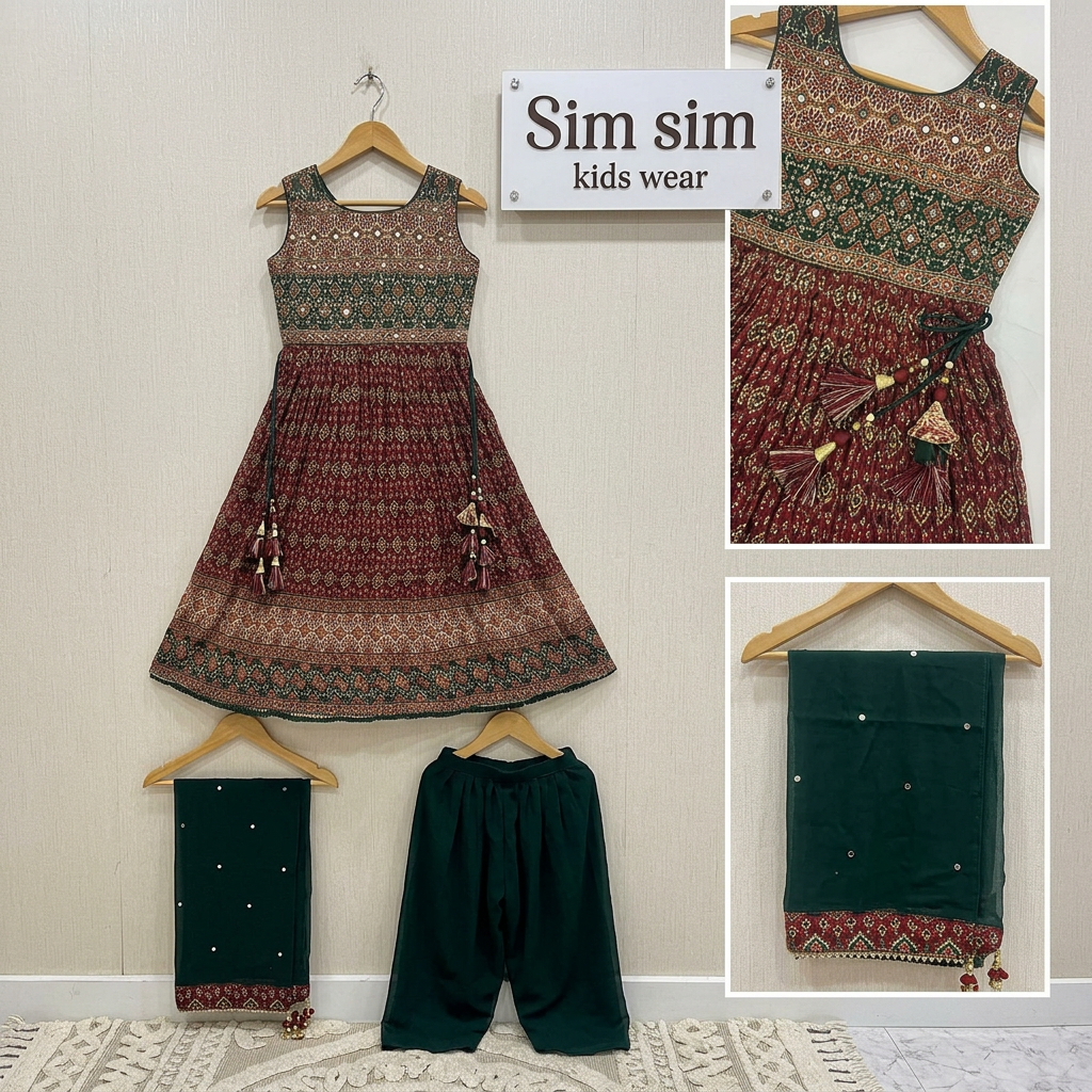 Ethnic Printed Dress Set view 2