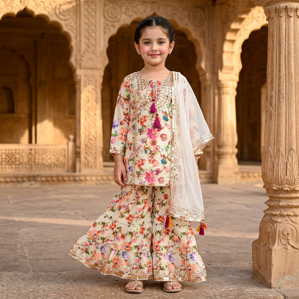 Floral Ethnic Suit