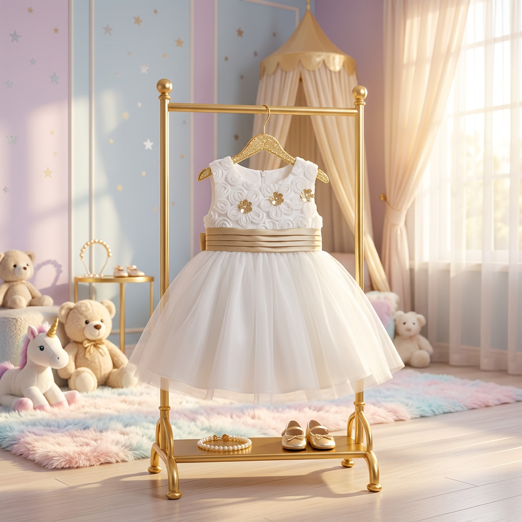 Elegant White Dress view 2