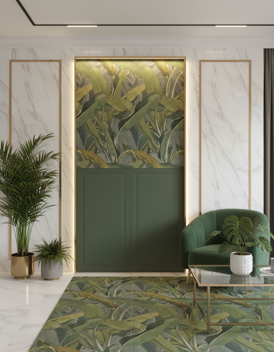Tropical Leaf Wall Tiles view 4