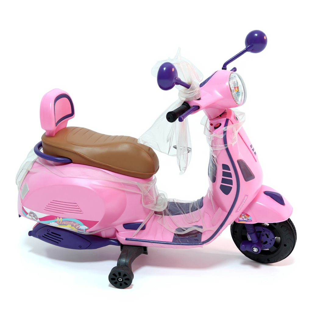 Kids Vespa-Style Ride-On Scooter