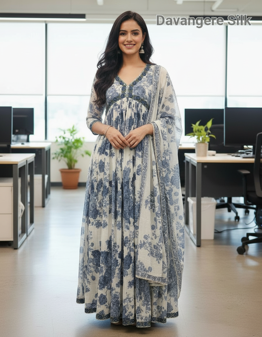 Cotton Anarkali Suit