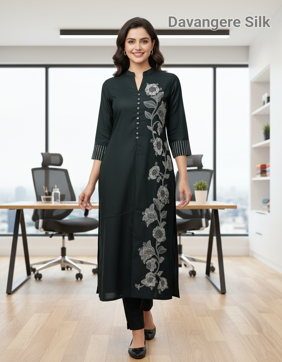 Embroidery Design Kurta view 7