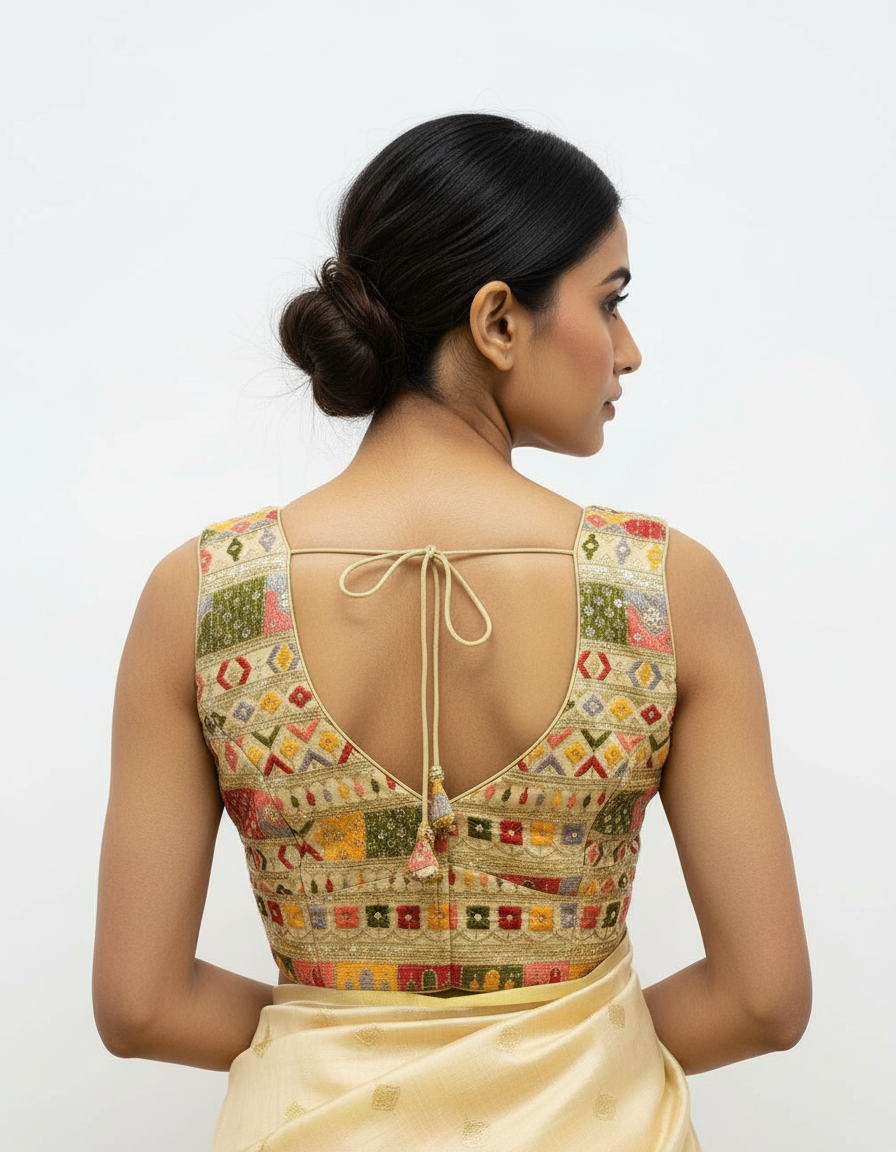 Davangere Silk Blouse view 3