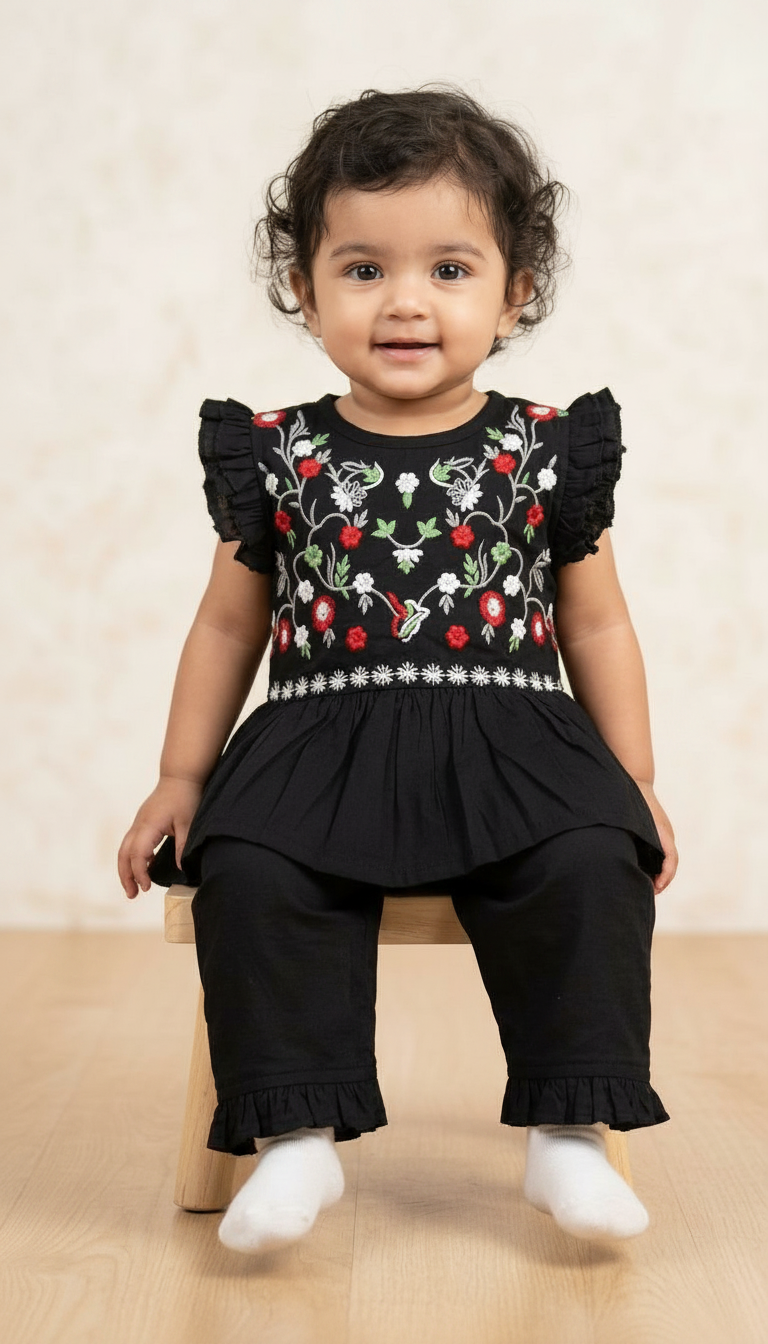 Embroidered Co-ord Set view 5